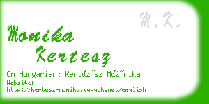 monika kertesz business card